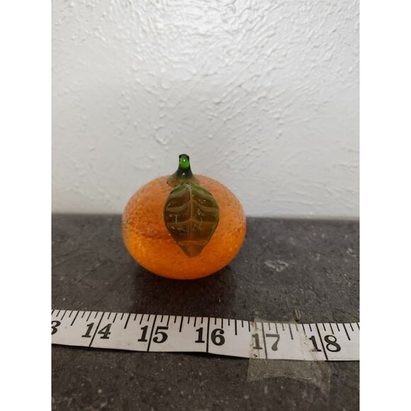 Vintage Handblown Glass Orange Fruit Kitchen‎ Decor - Picture 1 of 6